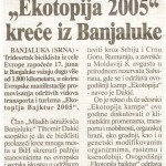 "Ekotopia 2005" krece iz Banjaluke